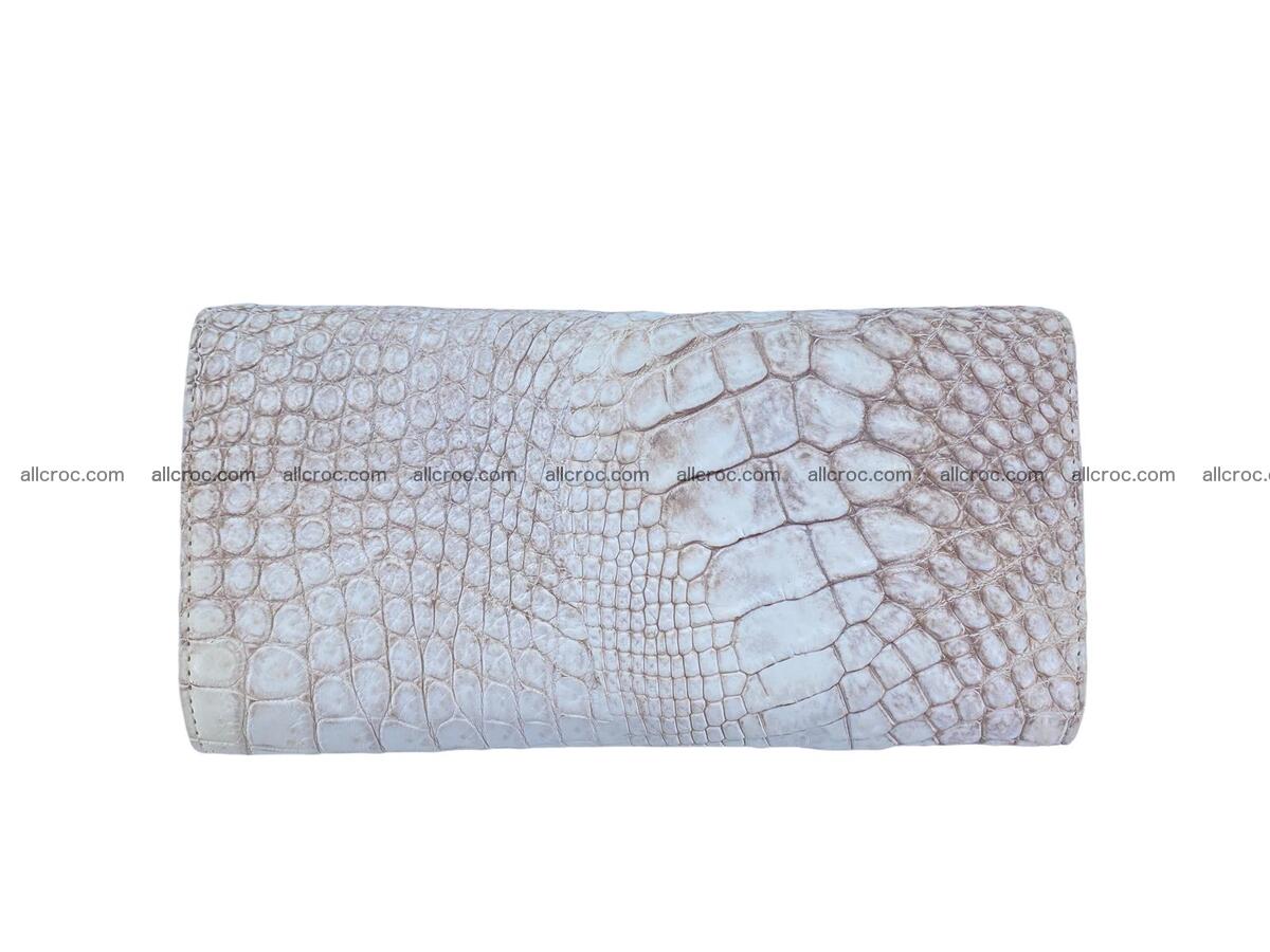Women crocodile skin long wallet 2165 Foto 5