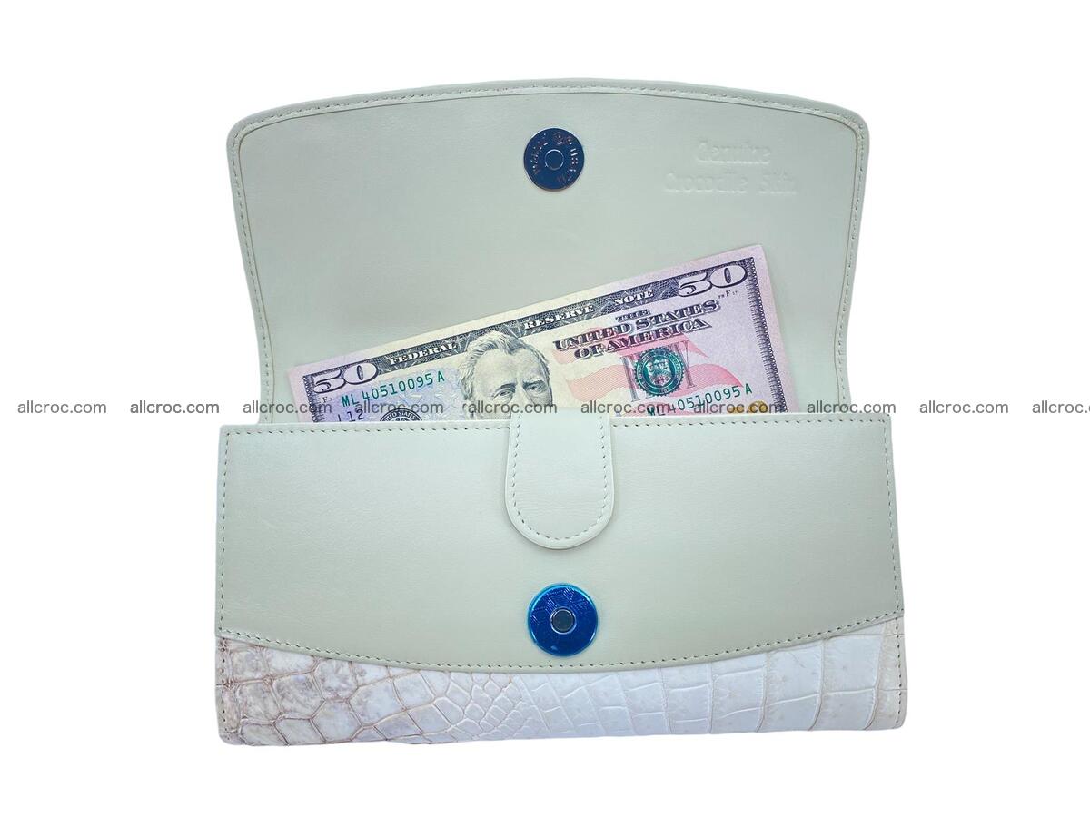 Women crocodile skin long wallet 2165 Foto 10