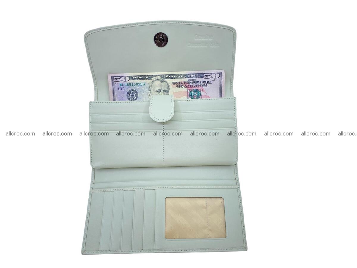 Women crocodile skin long wallet 2165 Foto 11