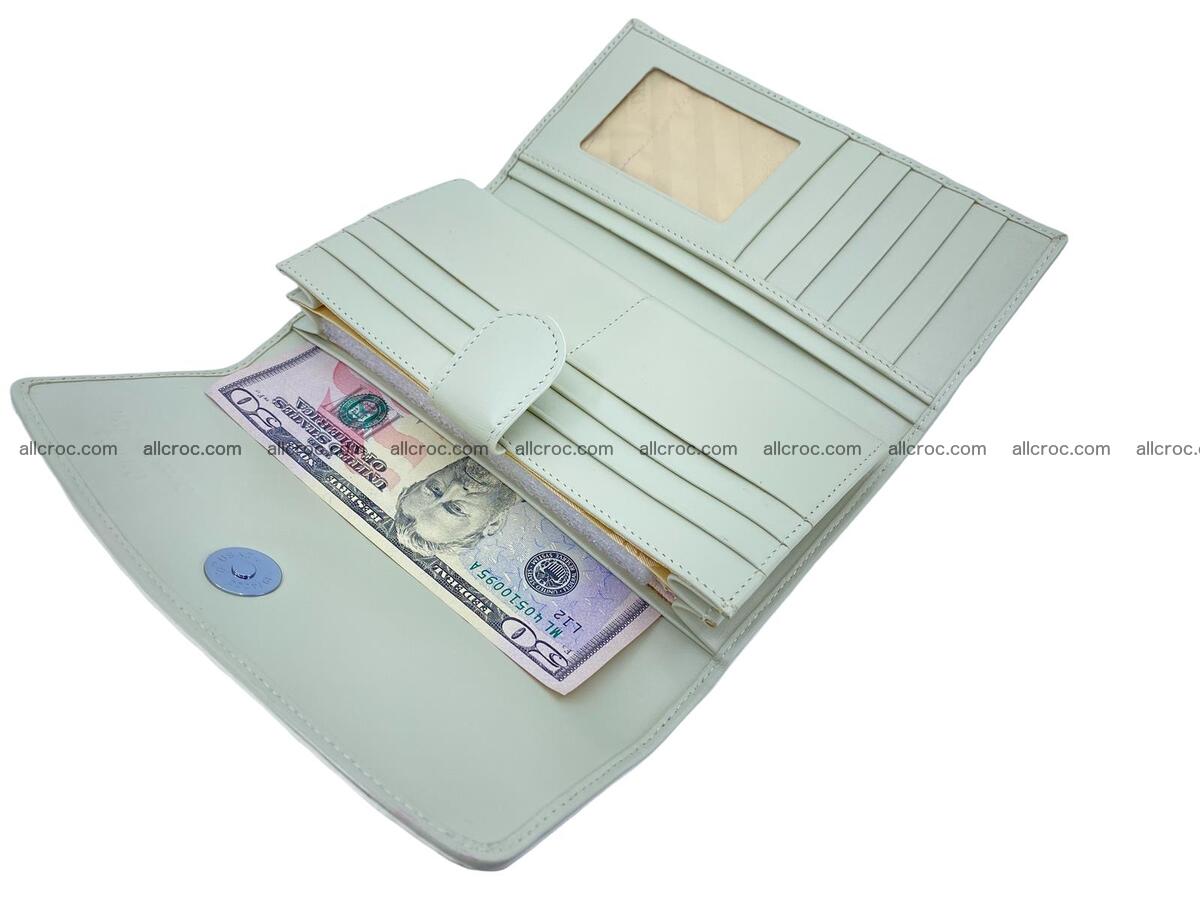 Women crocodile skin long wallet 2165 Foto 12