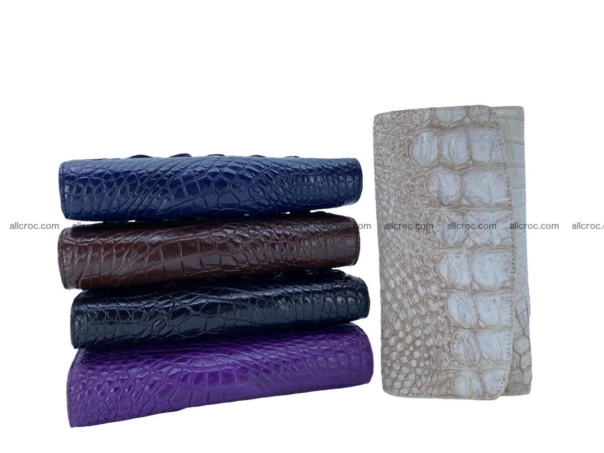 Women crocodile skin long wallet 2165 Foto 14