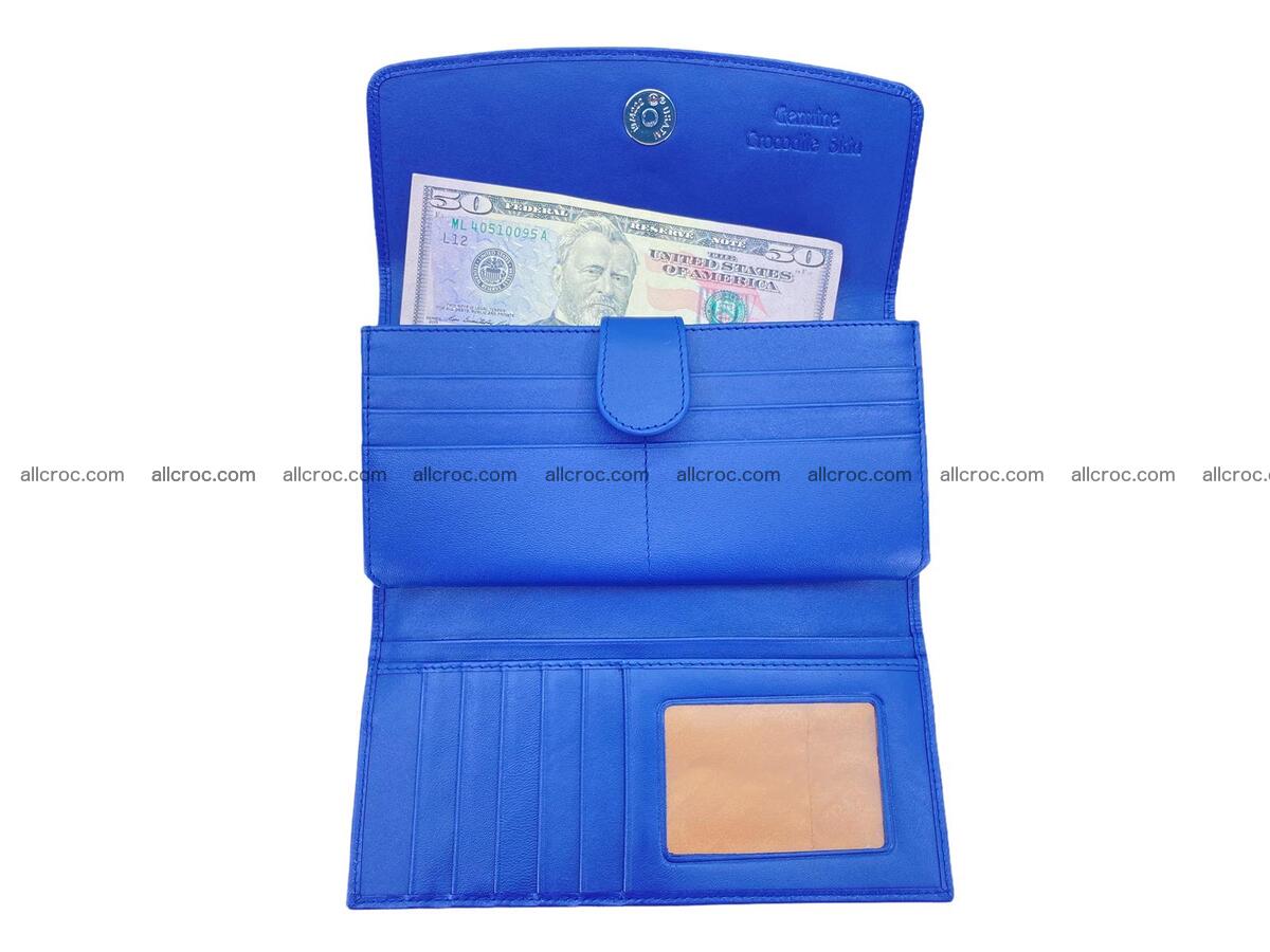 Women crocodile skin long wallet 2187 Foto 14