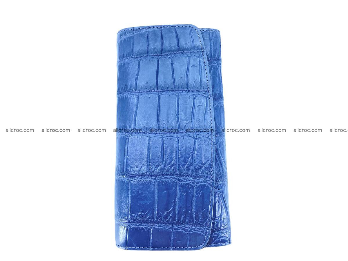 Women crocodile skin long wallet 2149 Foto 4