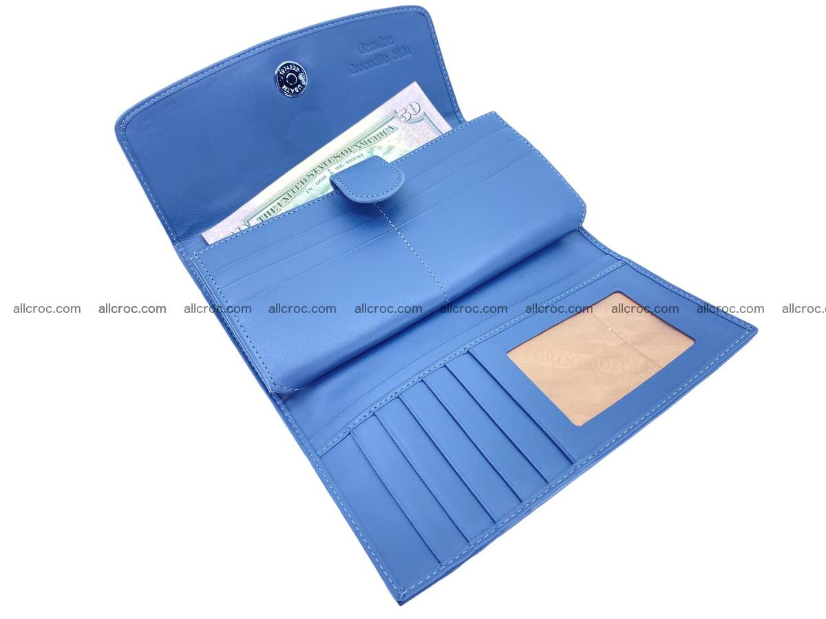 Women crocodile skin long wallet 2149 Foto 9
