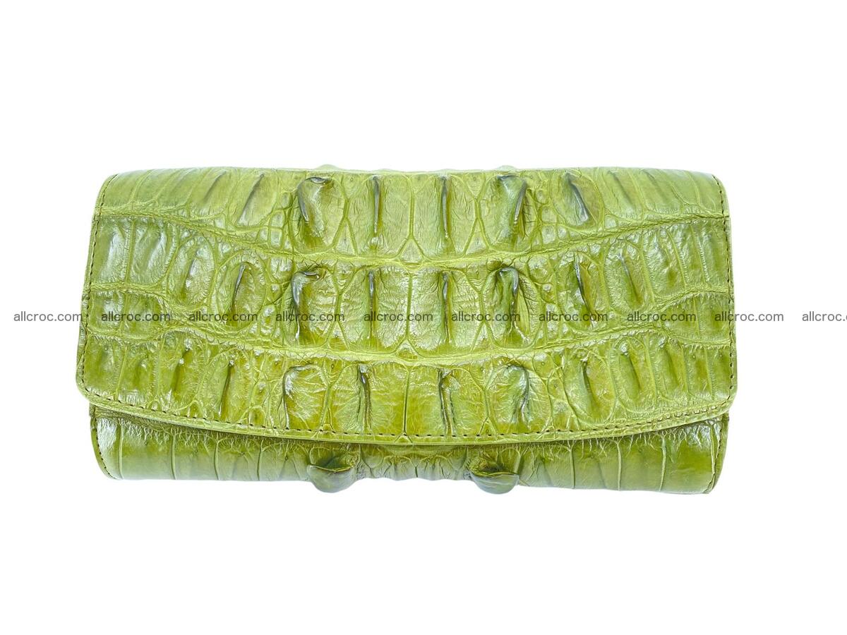 Women crocodile skin long wallet 2175 Foto 5