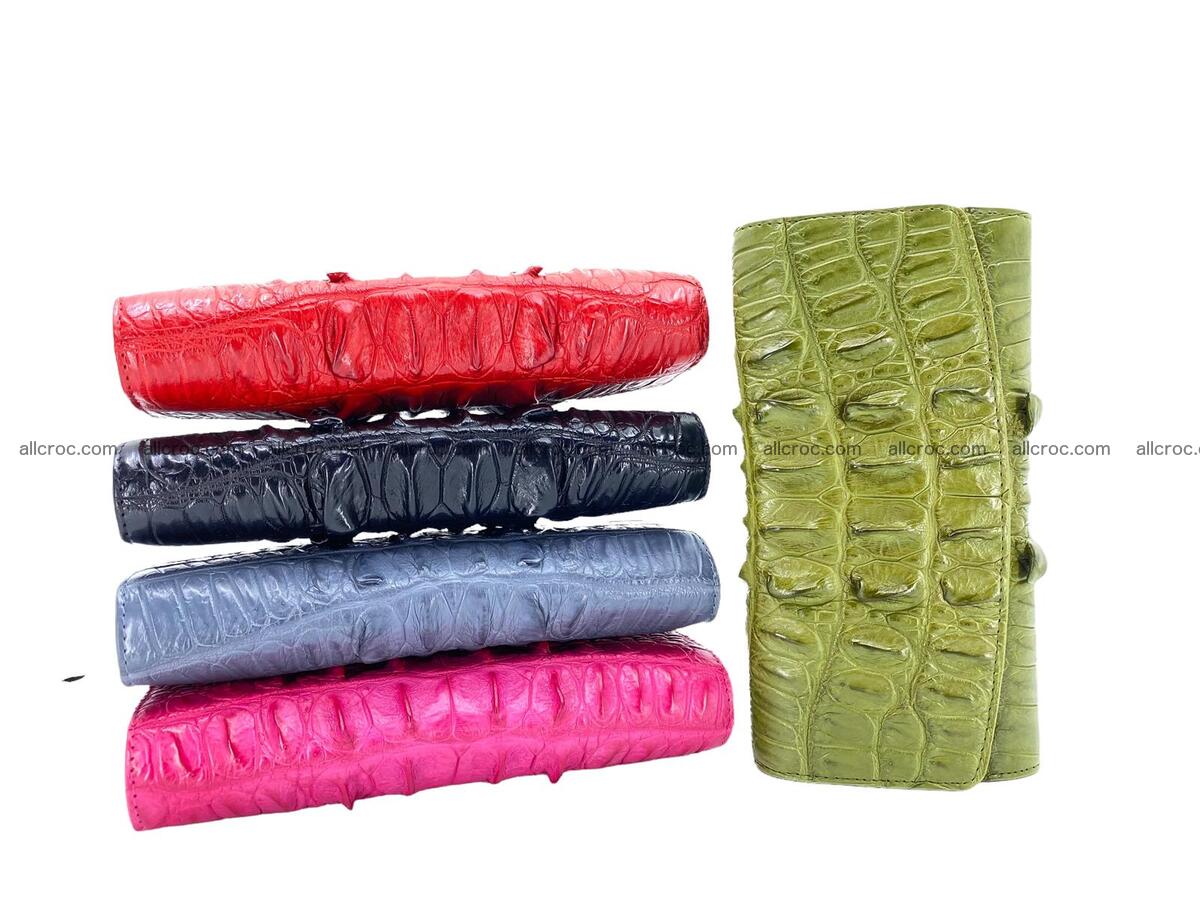 Women crocodile skin long wallet 2175 Foto 15