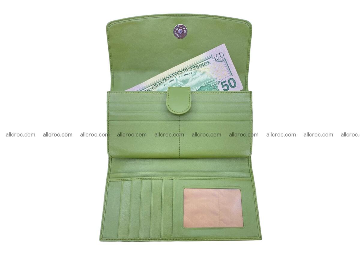 Women crocodile skin long wallet 2175 Foto 13