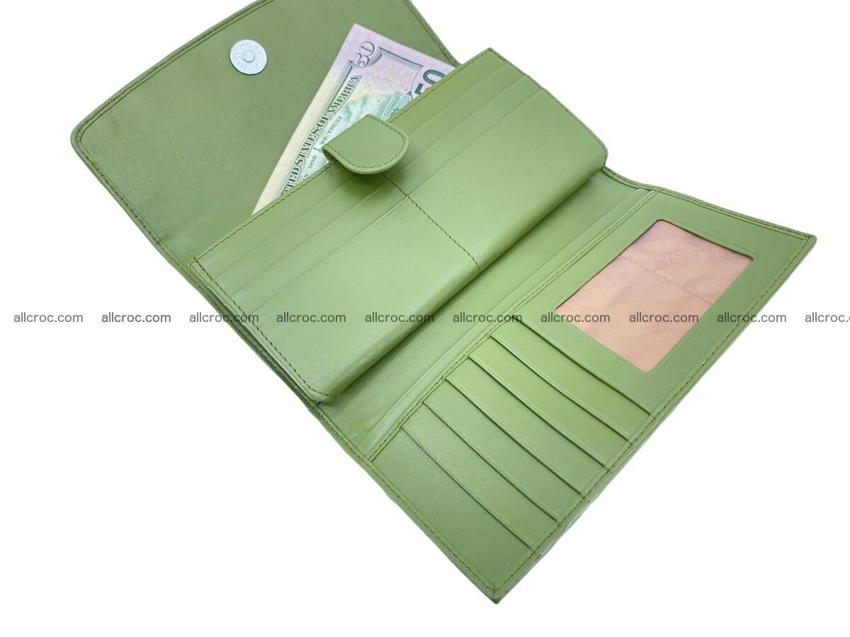 Women crocodile skin long wallet 2175 Foto 14