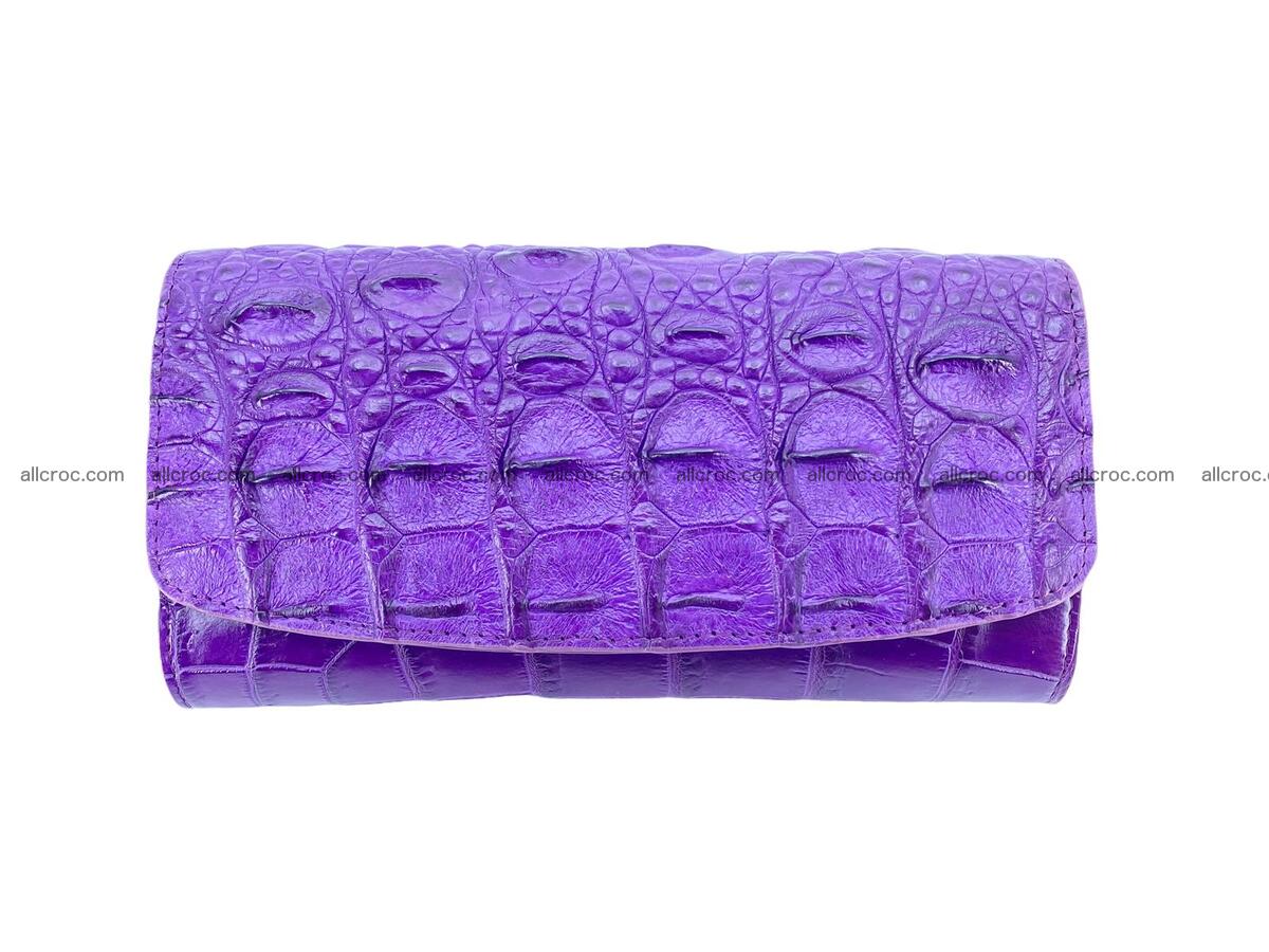 Women crocodile skin long wallet 2154 Foto 4