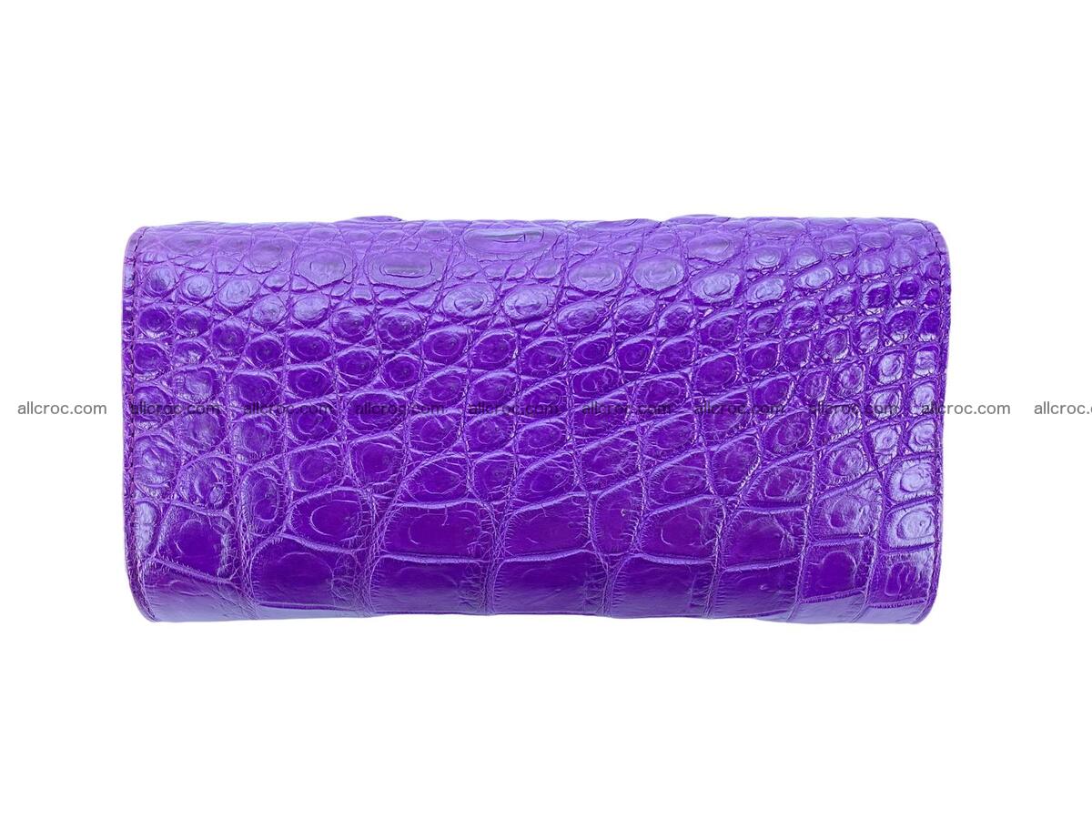 Women crocodile skin long wallet 2154 Foto 5