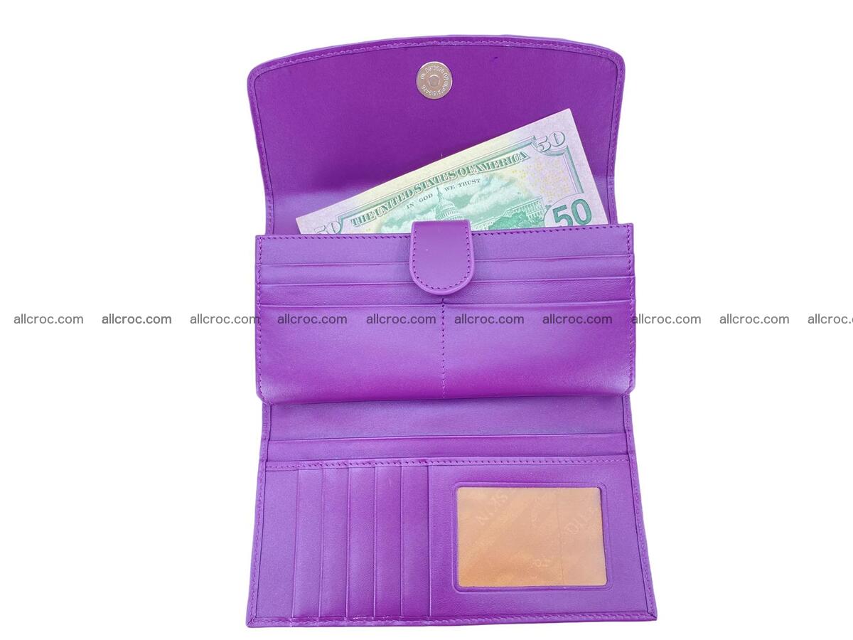 Women crocodile skin long wallet 2154 Foto 9