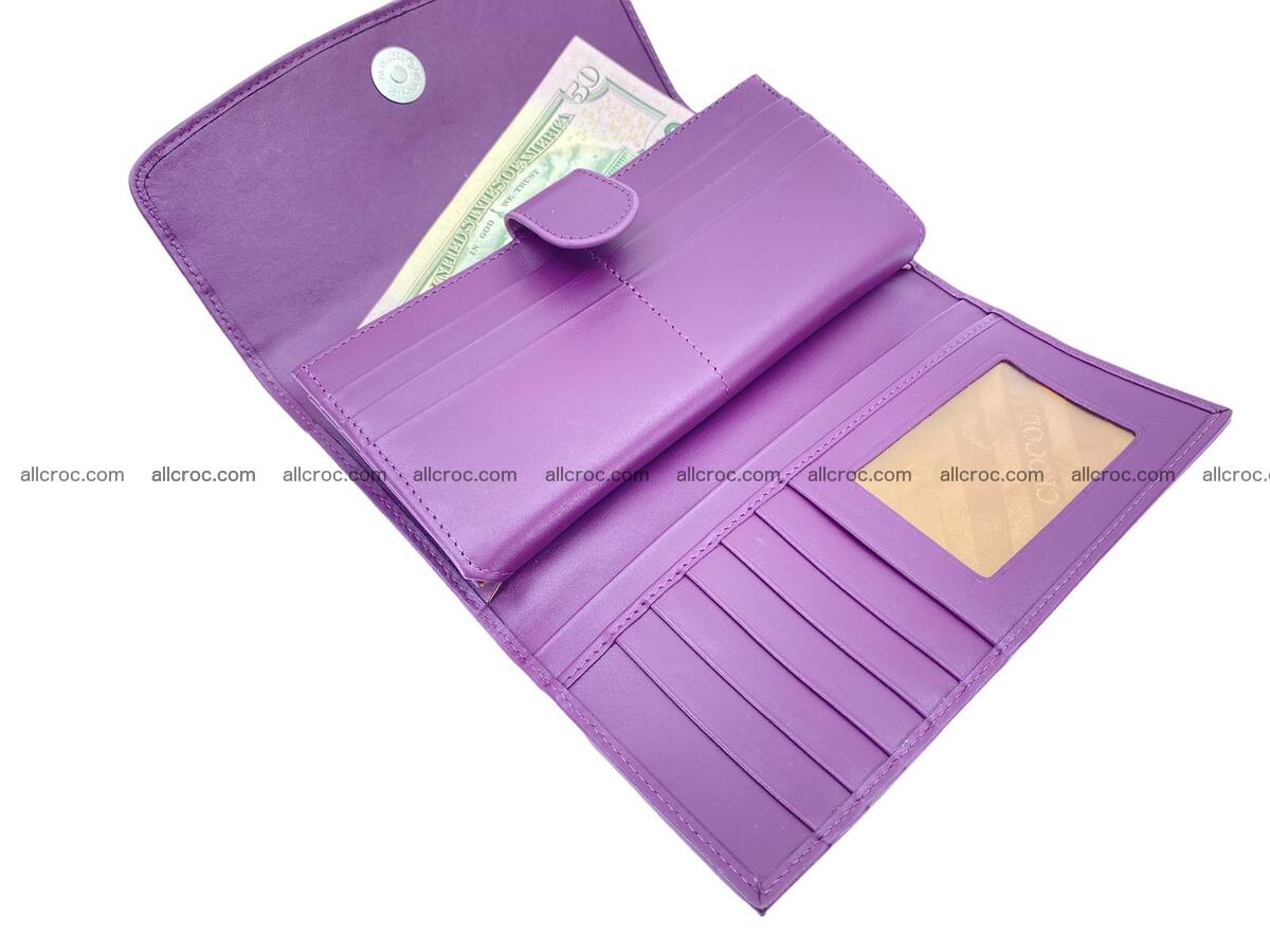 Women crocodile skin long wallet 2154 Foto 11