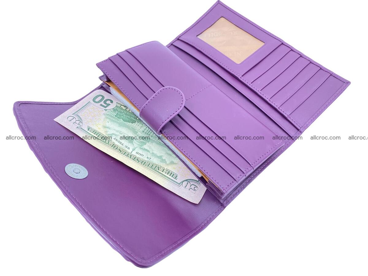 Women crocodile skin long wallet 2154 Foto 10