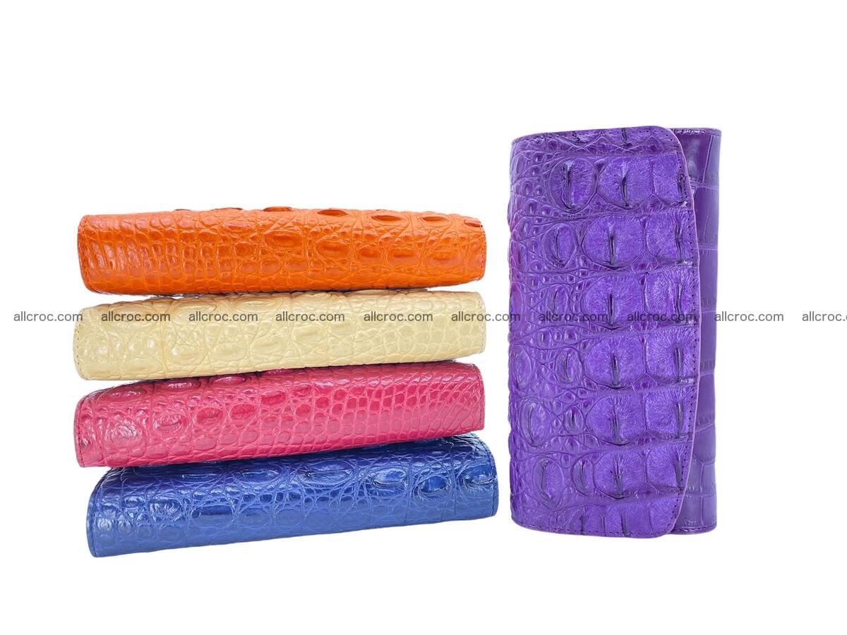 Women crocodile skin long wallet 2154 Foto 12