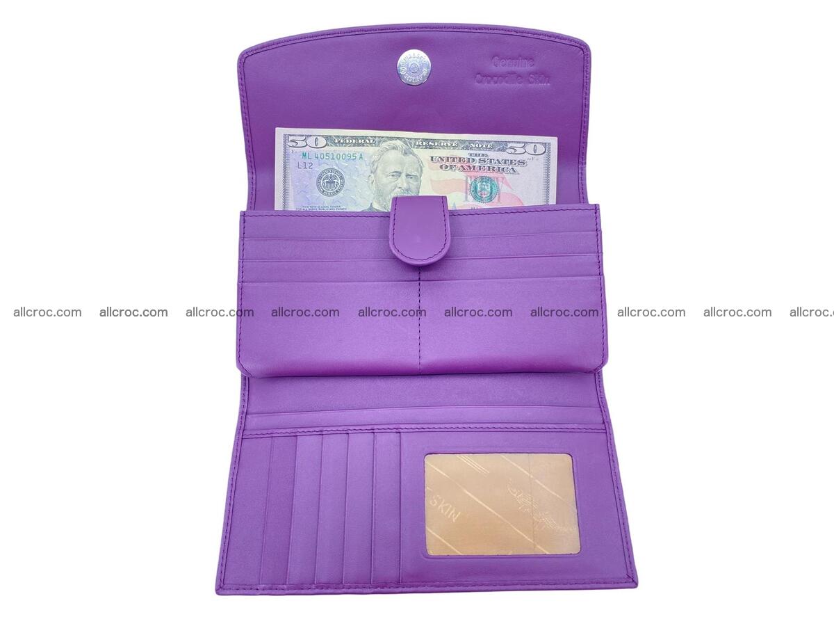 Women crocodile skin long wallet 2170 Foto 10