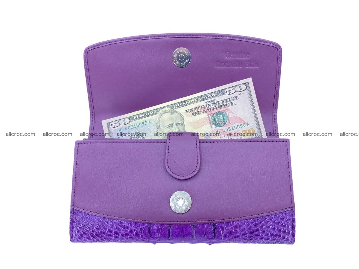 Women crocodile skin long wallet 2170 Foto 11