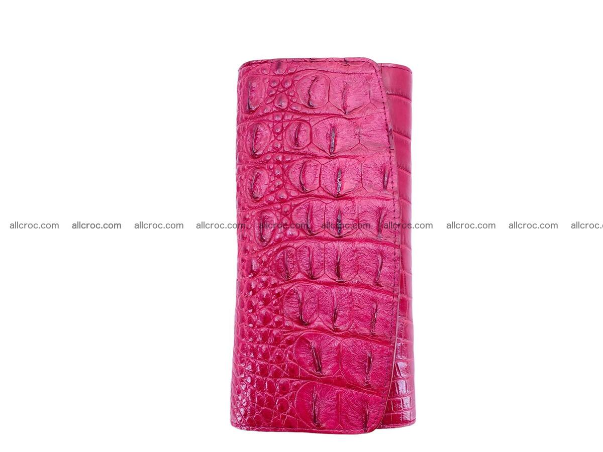 Women crocodile skin long wallet 2152 Foto 4