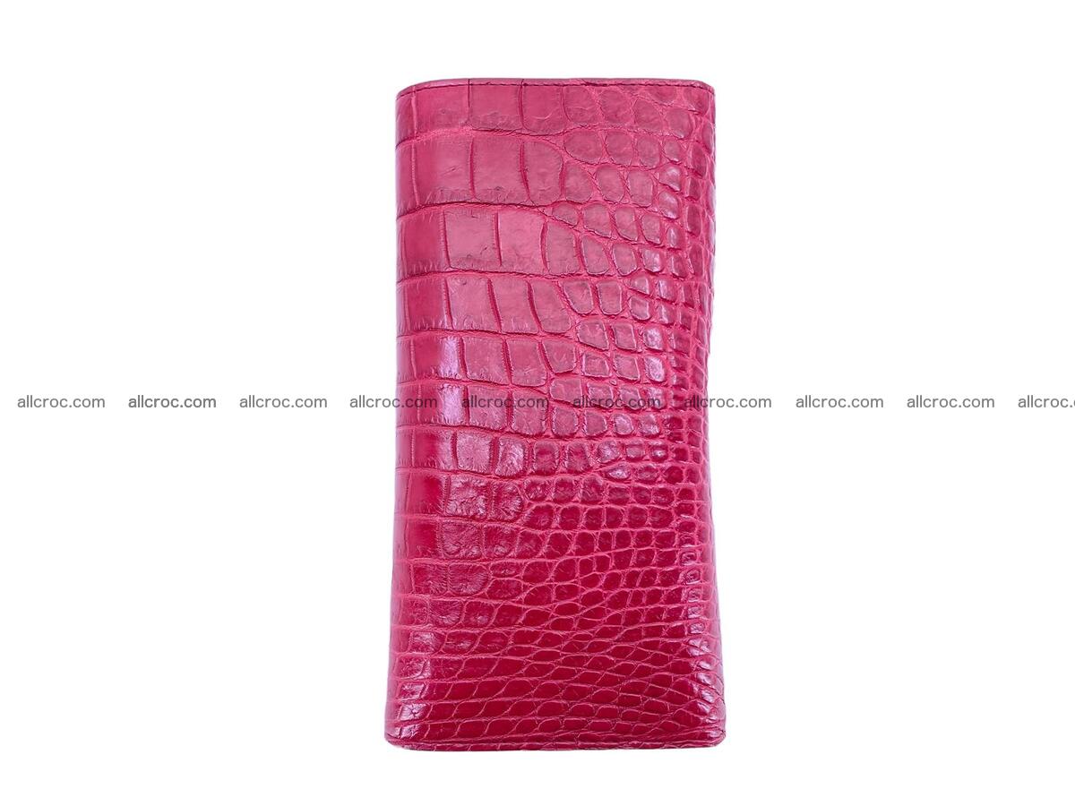 Women crocodile skin long wallet 2152 Foto 5