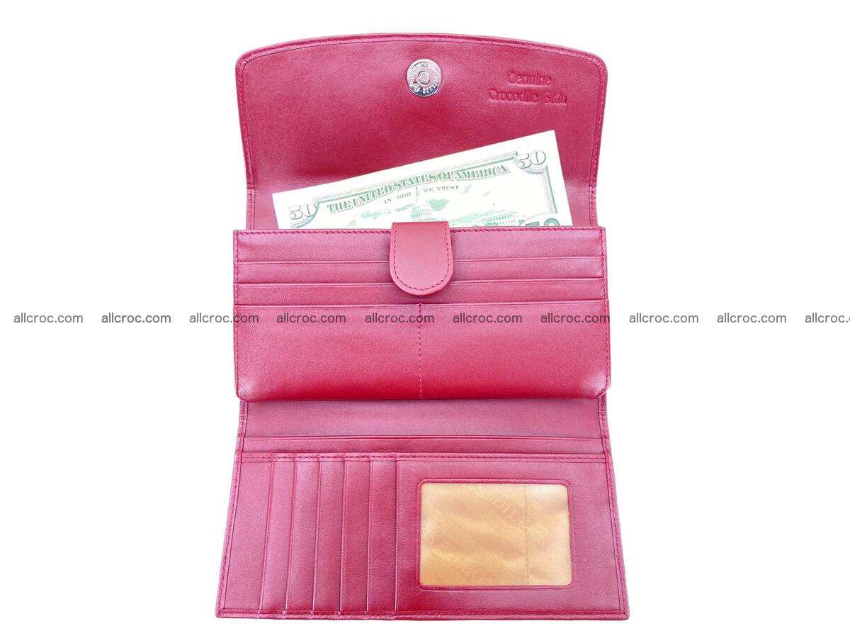 Women crocodile skin long wallet 2152 Foto 9