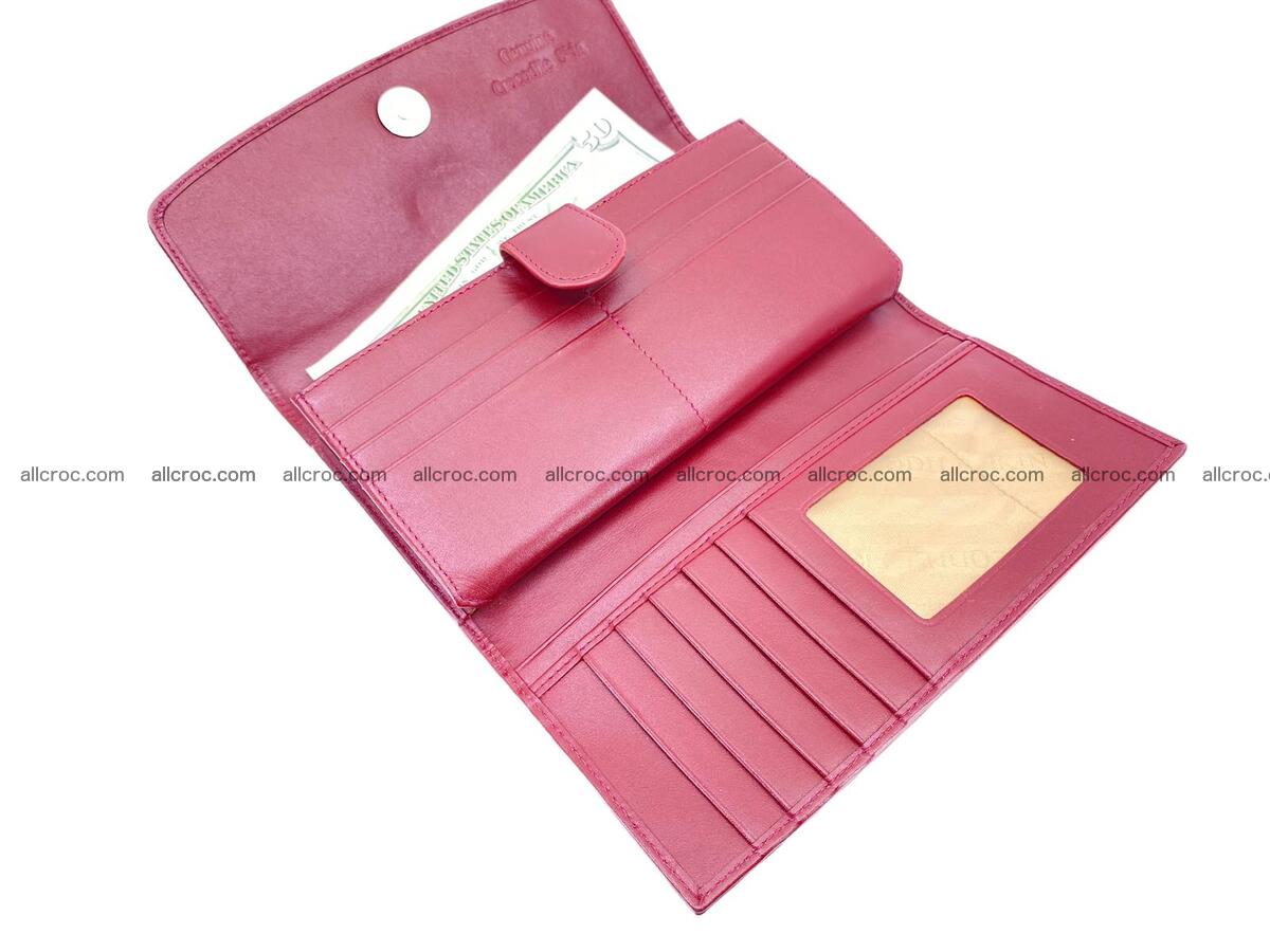 Women crocodile skin long wallet 2152 Foto 10