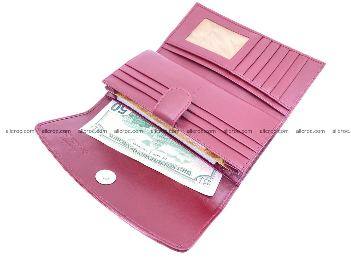 Women crocodile skin long wallet 2152 Foto 11