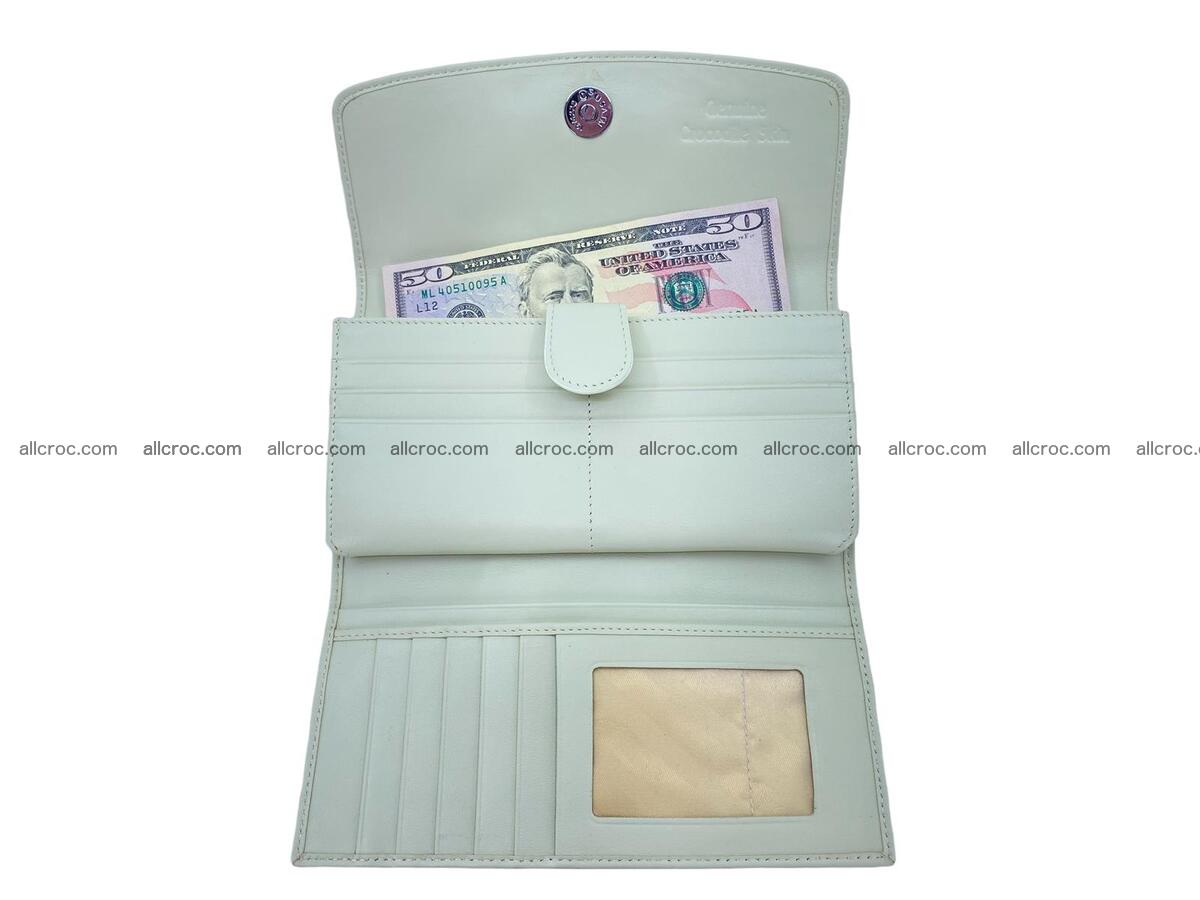 Women crocodile skin long wallet 2178 Foto 11