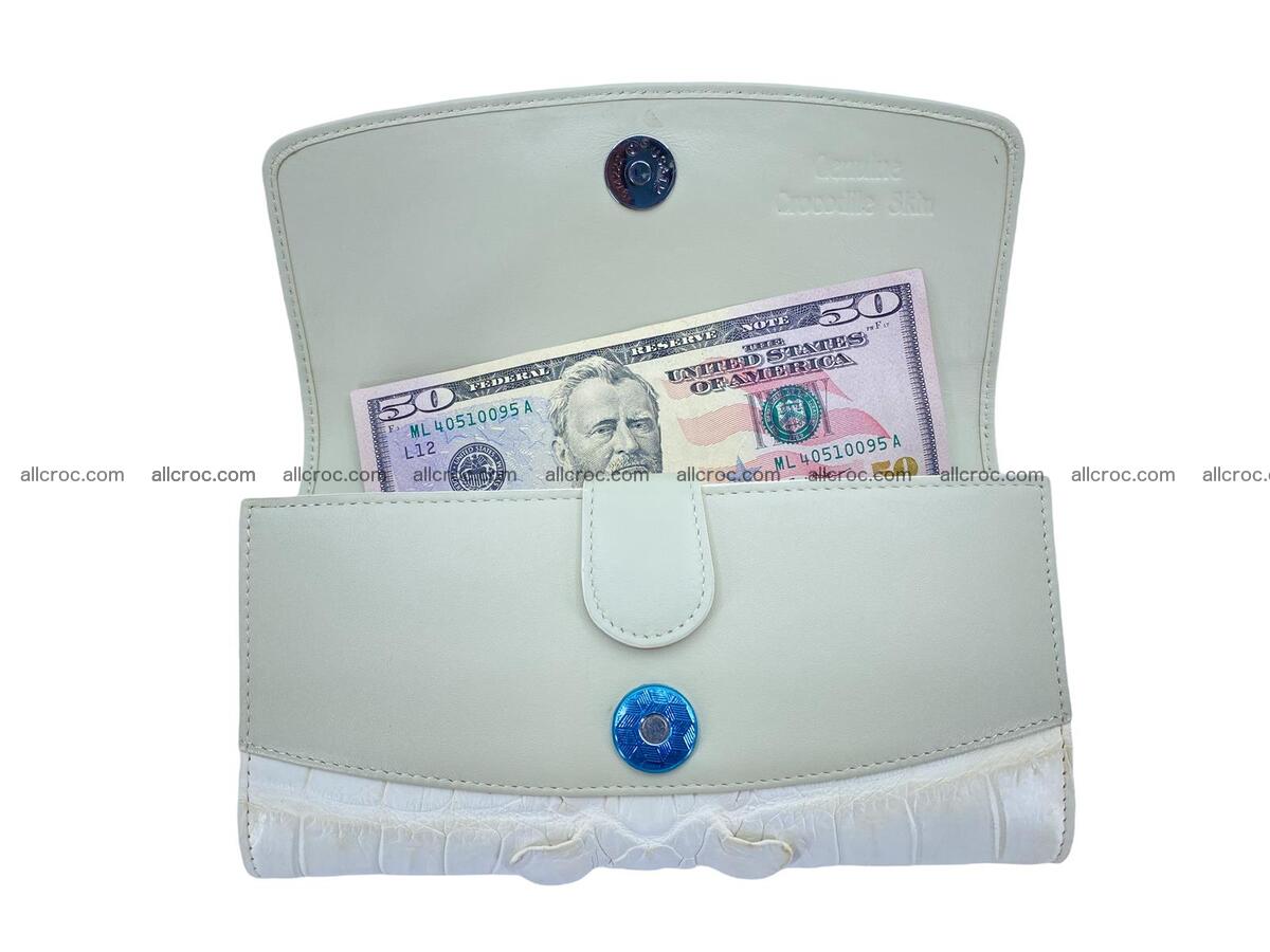 Women crocodile skin long wallet 2178 Foto 12