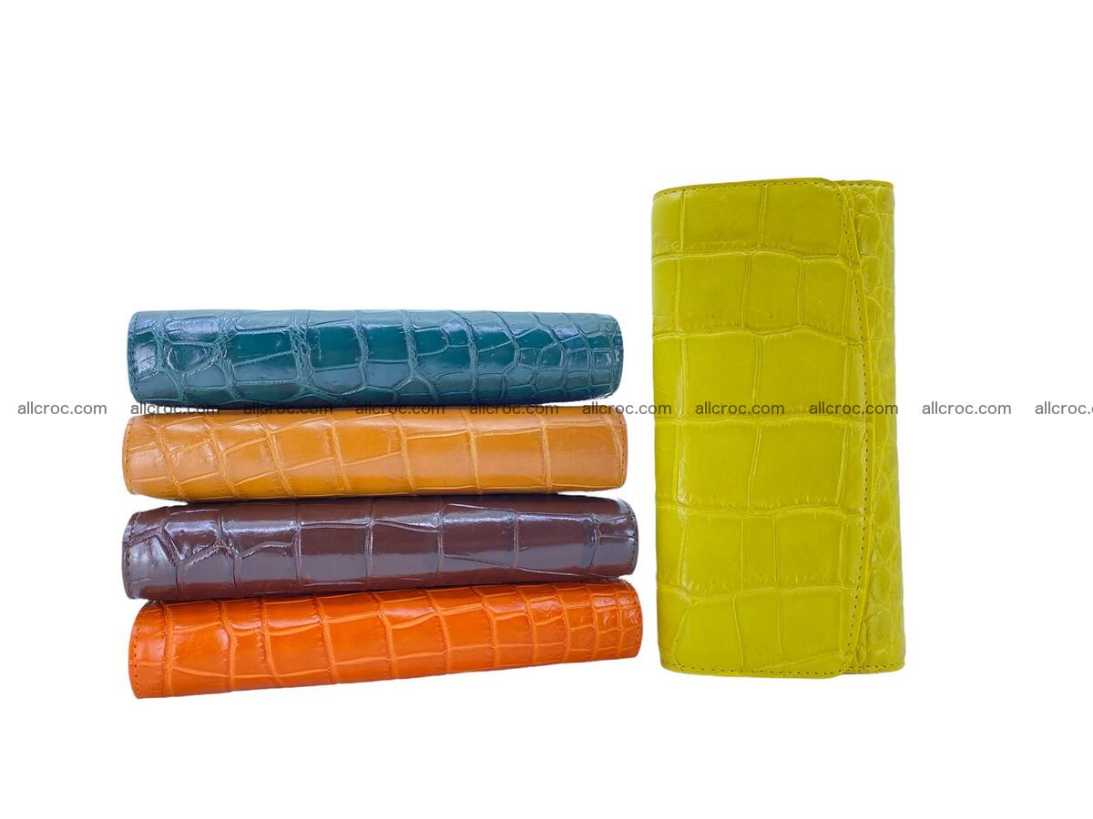 Women crocodile skin long wallet 2148 Foto 11
