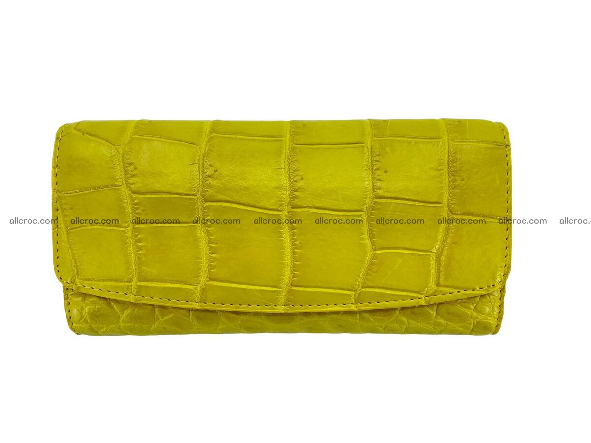 Women crocodile skin long wallet 2148 Foto 4