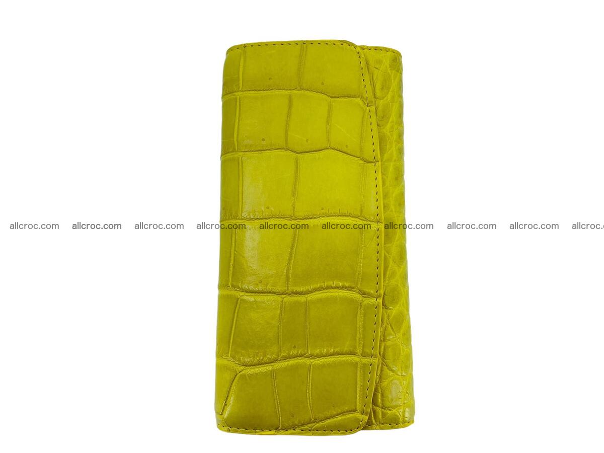 Women crocodile skin long wallet 2148 Foto 2