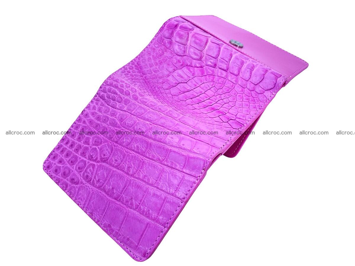Women’s crocodile skin trifold wallet with coin pocket 1777 Foto 2