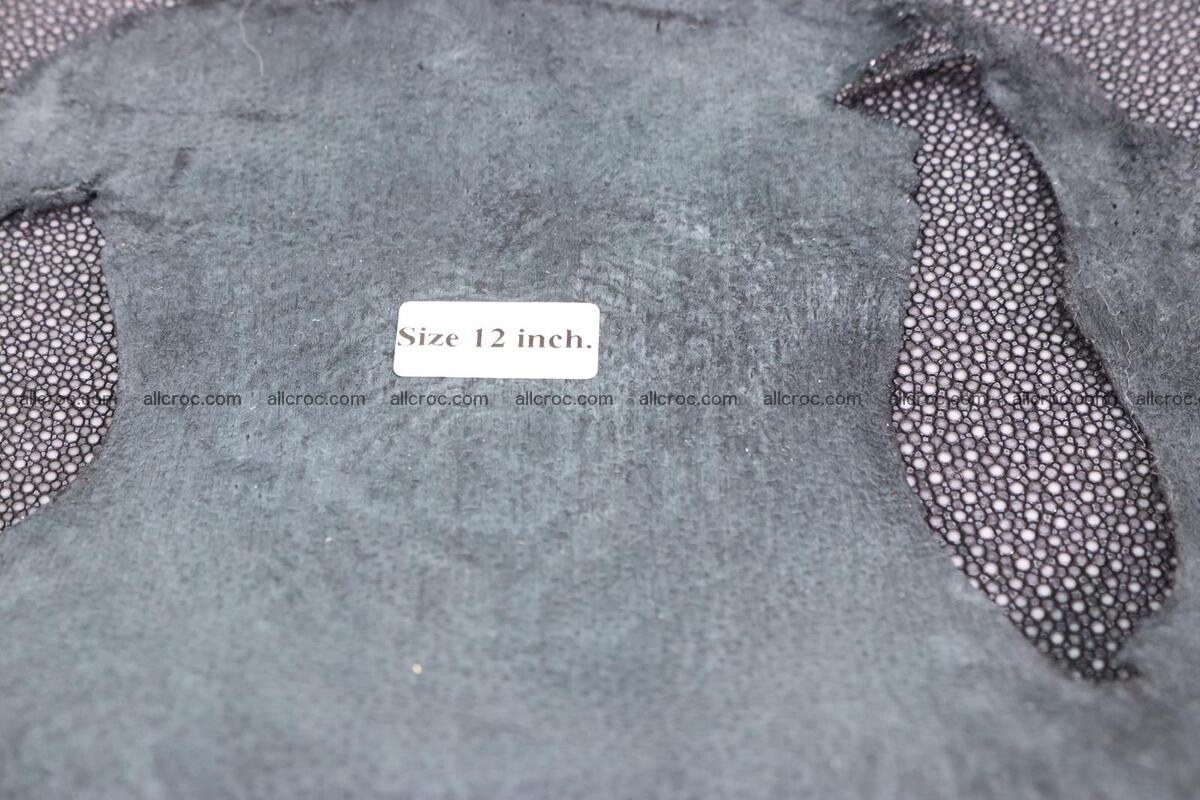 Sanded stingray skin round shape 12 inches 1271 Foto 4