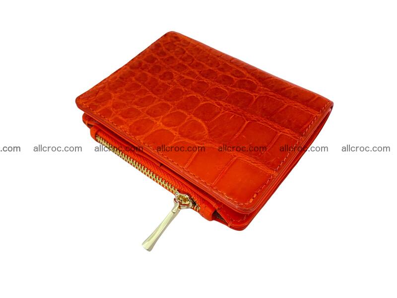 Vertical crocodile skin wallet 1727