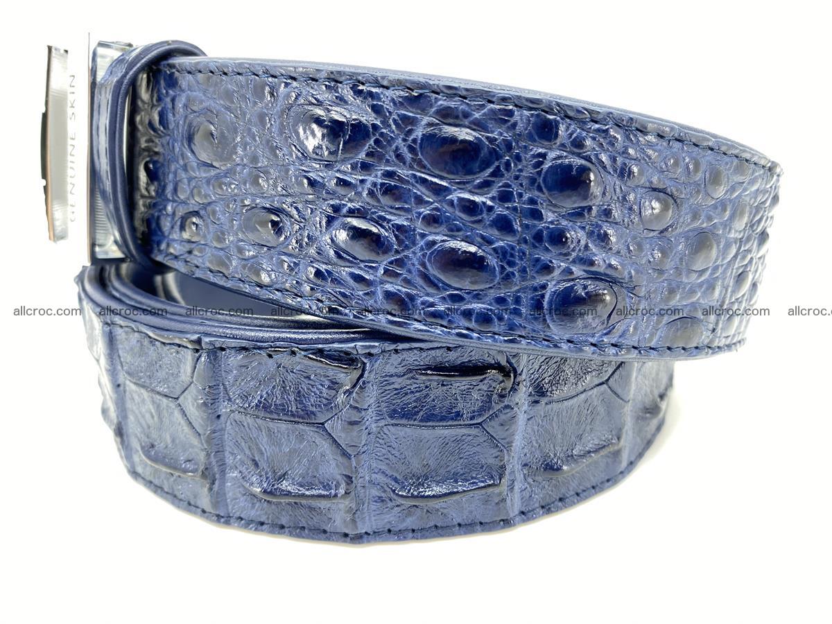 Crocodile leather hornback belt 714 Foto 3