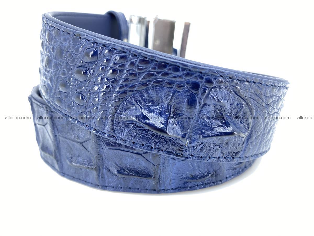 Crocodile leather hornback belt 714 Foto 2