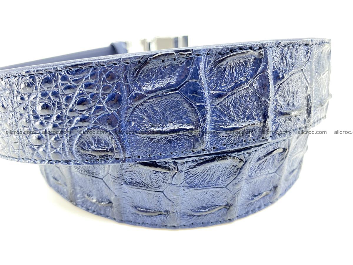 Crocodile leather hornback belt 714 Foto 4