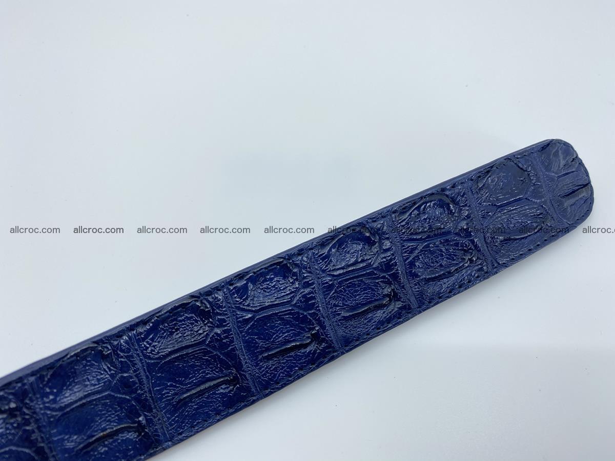 Crocodile leather hornback belt 714 Foto 11