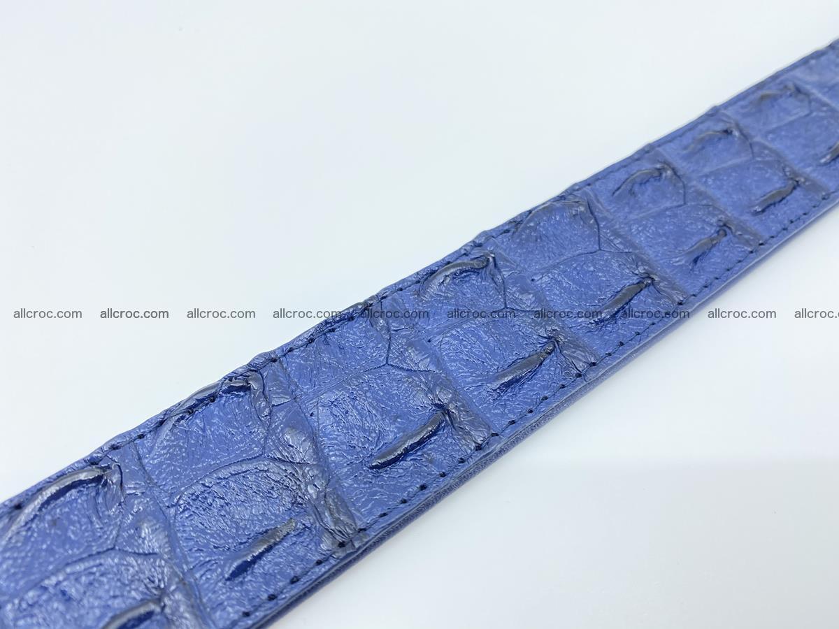 Crocodile leather hornback belt 714 Foto 10