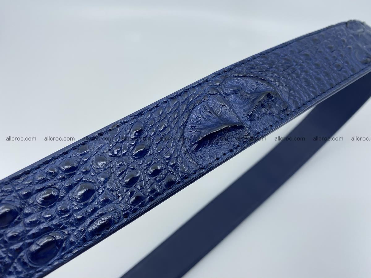Crocodile leather hornback belt 714 Foto 9