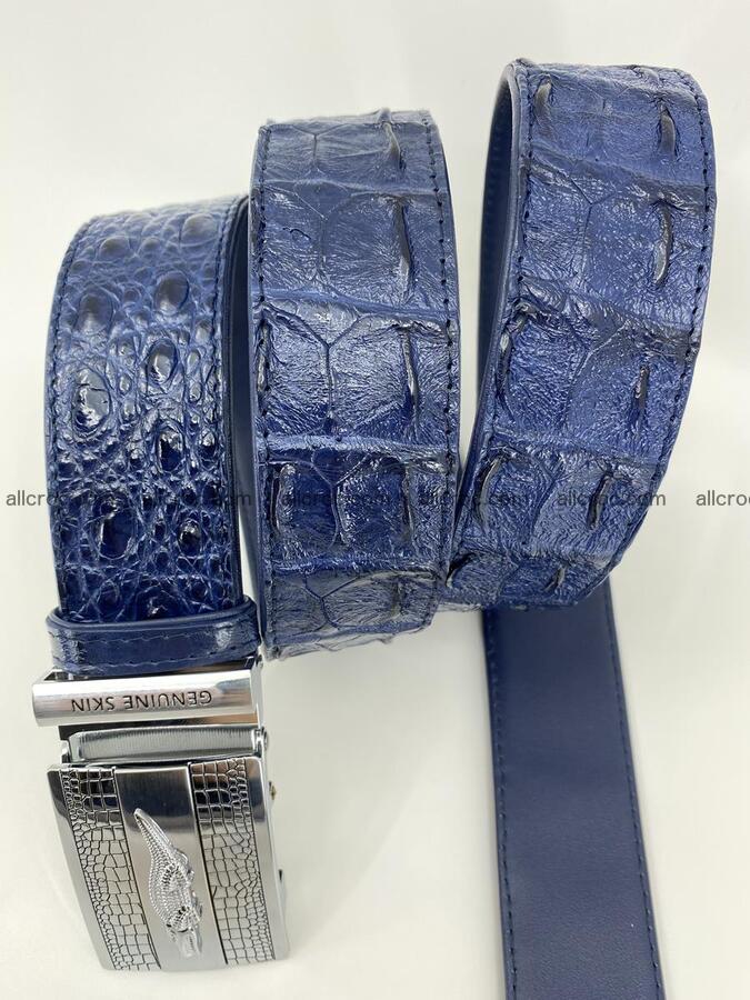 Crocodile leather hornback belt 714 Foto 5