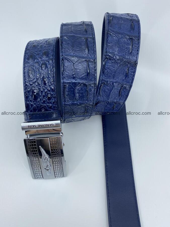 Crocodile leather hornback belt 714 Foto 6