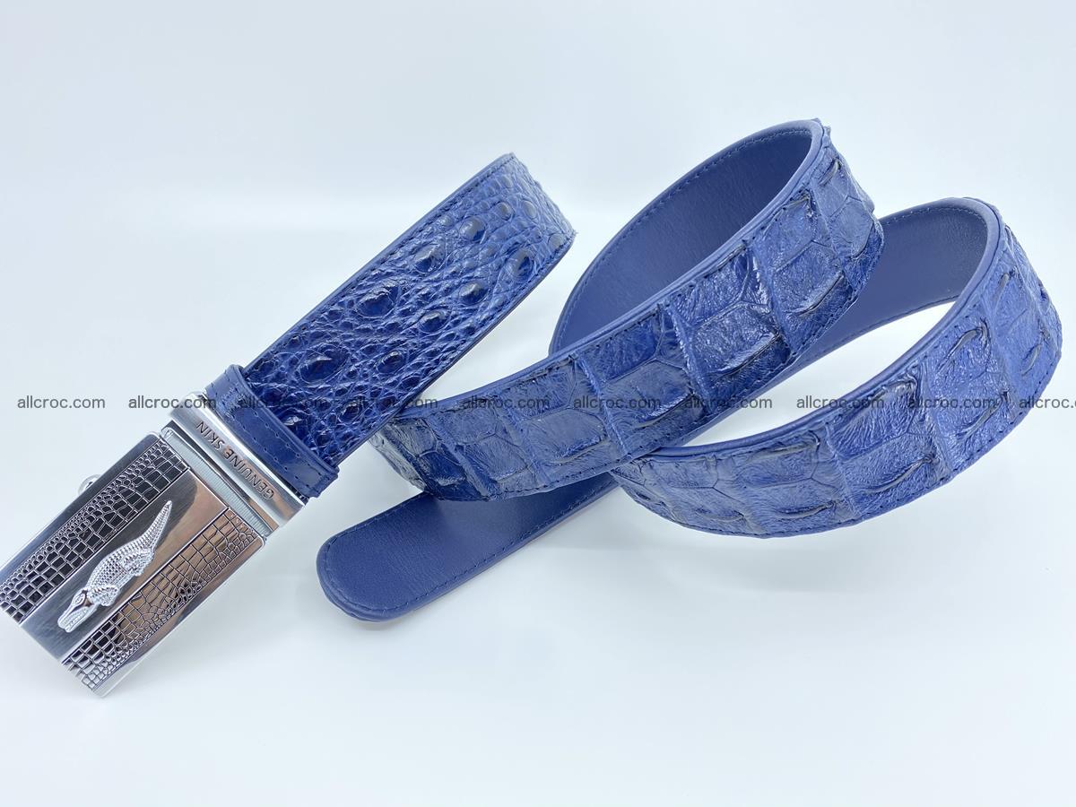 Crocodile leather hornback belt 714 Foto 7