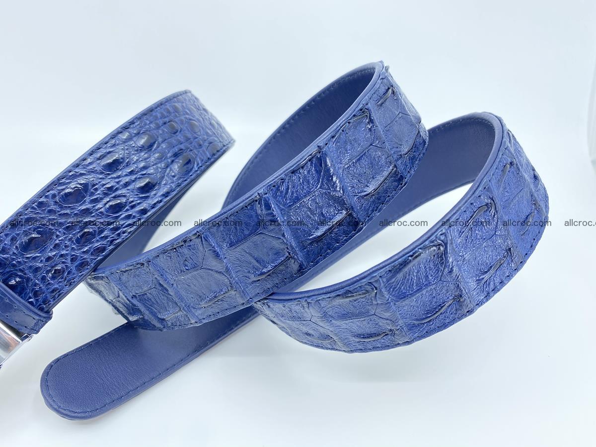 Crocodile leather hornback belt 714 Foto 8