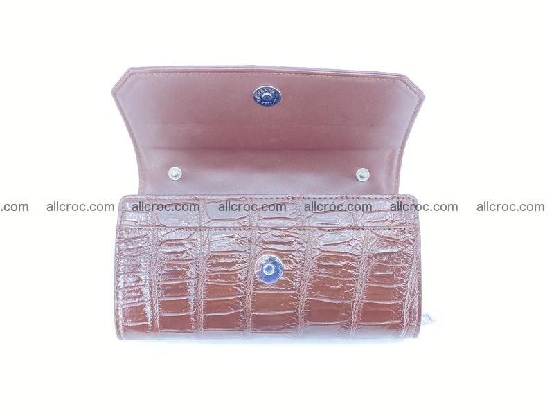 Crocodile leather clutch 672