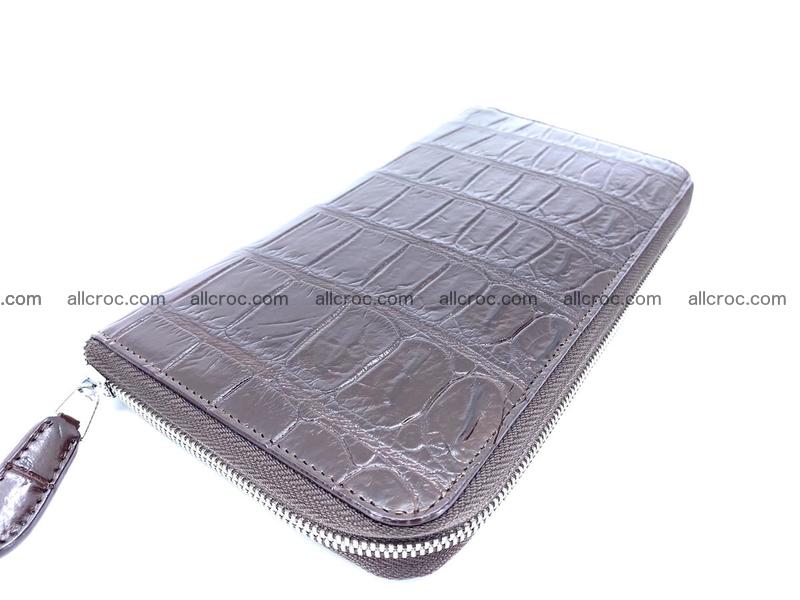 Crocodile skin zip wallet XL-size 599