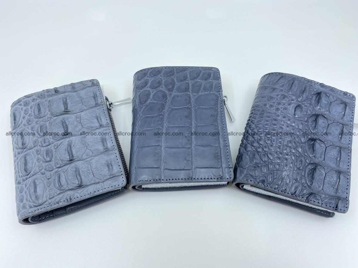 Crocodile leather vertical wallet HK 636 Foto 5
