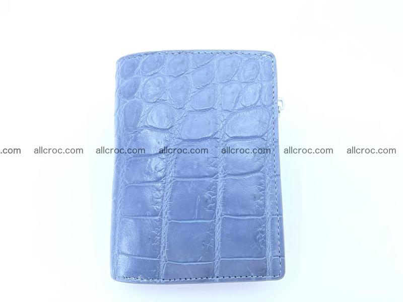 Crocodile leather vertical wallet HK 636