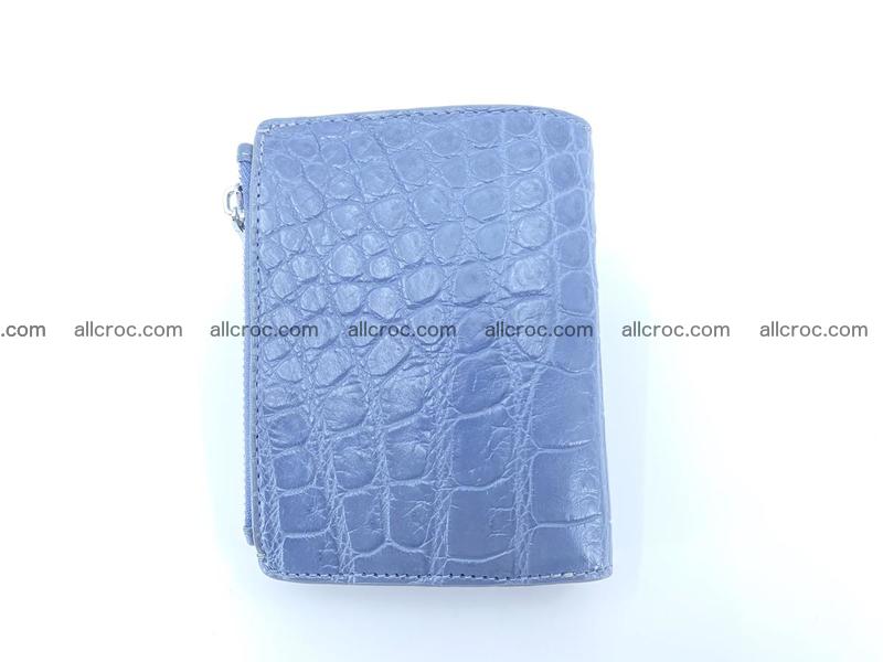 Crocodile leather vertical wallet HK 636