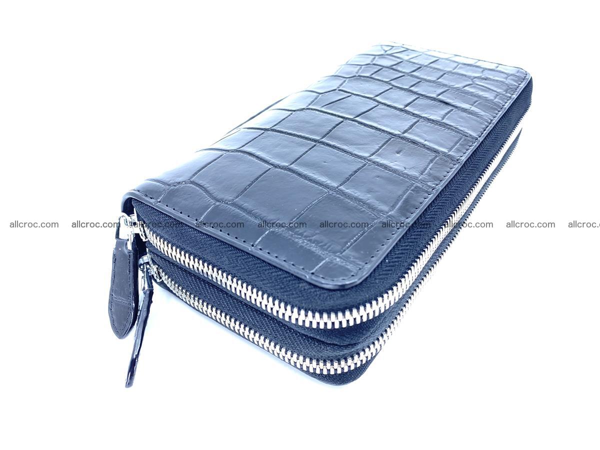 Crocodile skin long wallet 2-zips 675 Foto 1