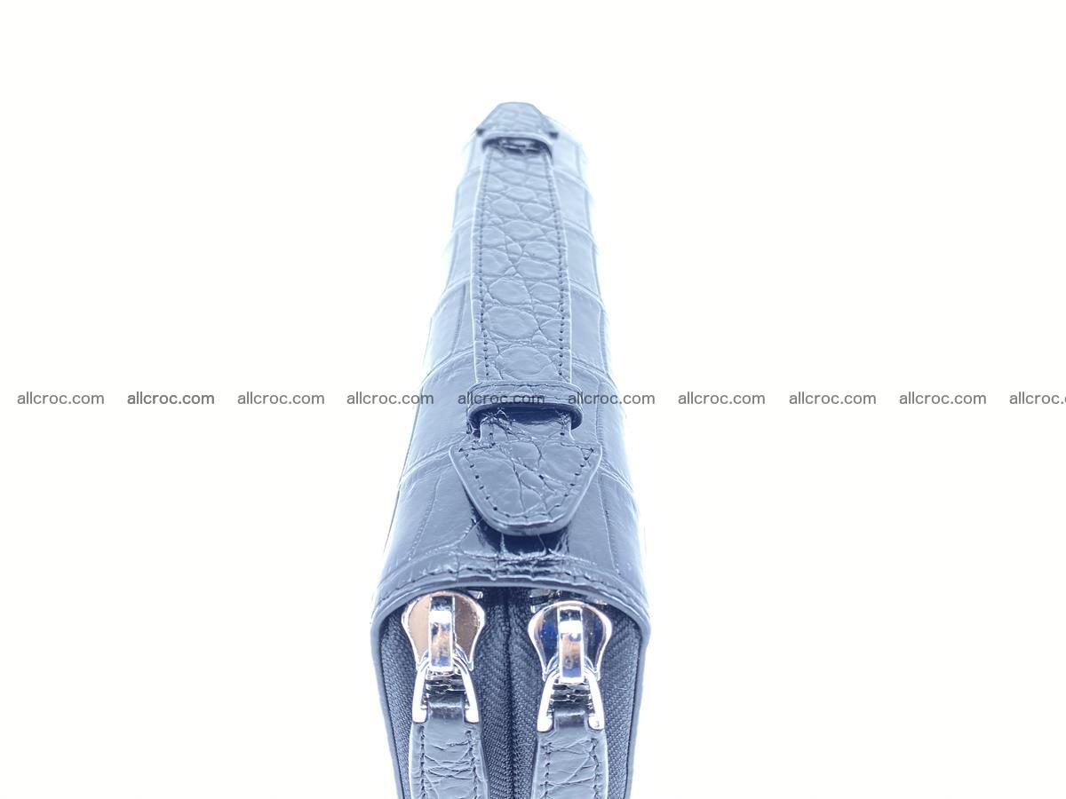 Crocodile skin long wallet 2-zips 675 Foto 9